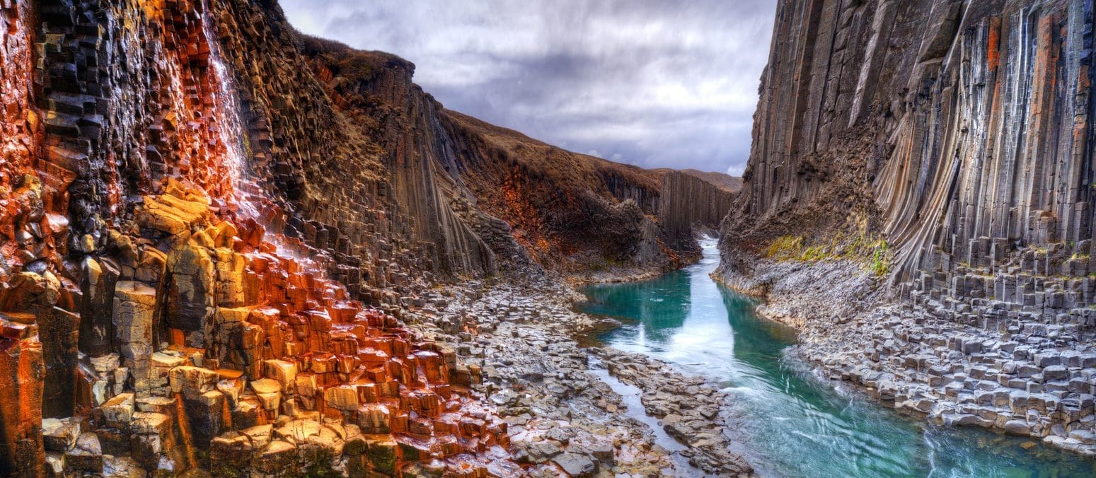 Studlagil basalt canyon, East Iceland