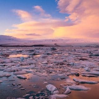 Glacier-lagoon Iceland