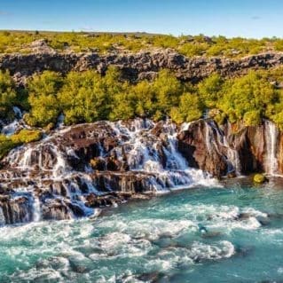 Hraunfossar-waterfall-Iceland