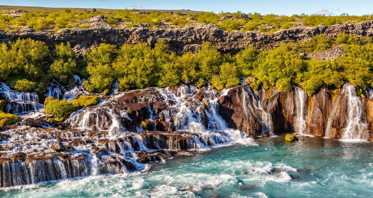 Hraunfossar-waterfall-Iceland